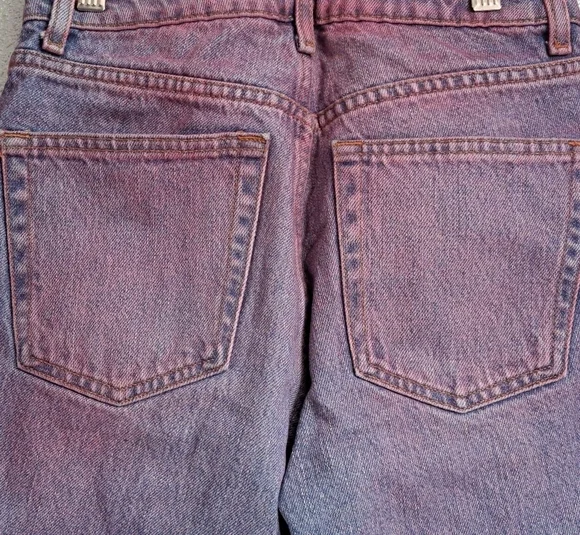 Top Shop High Waist Pink Ombre Mom Jean  Size 26/30 - Picture 5 of 8